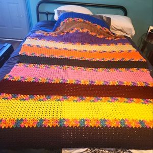 Soft crochet blanket for warm nights!